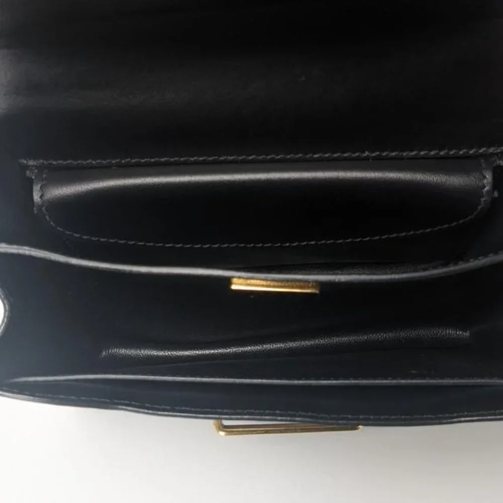 Prada Cahier Medium Black Leather Cross Body Bag - Picture 3 of 10